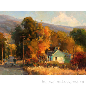 Indian home decor items artwork indian village paintings canvas